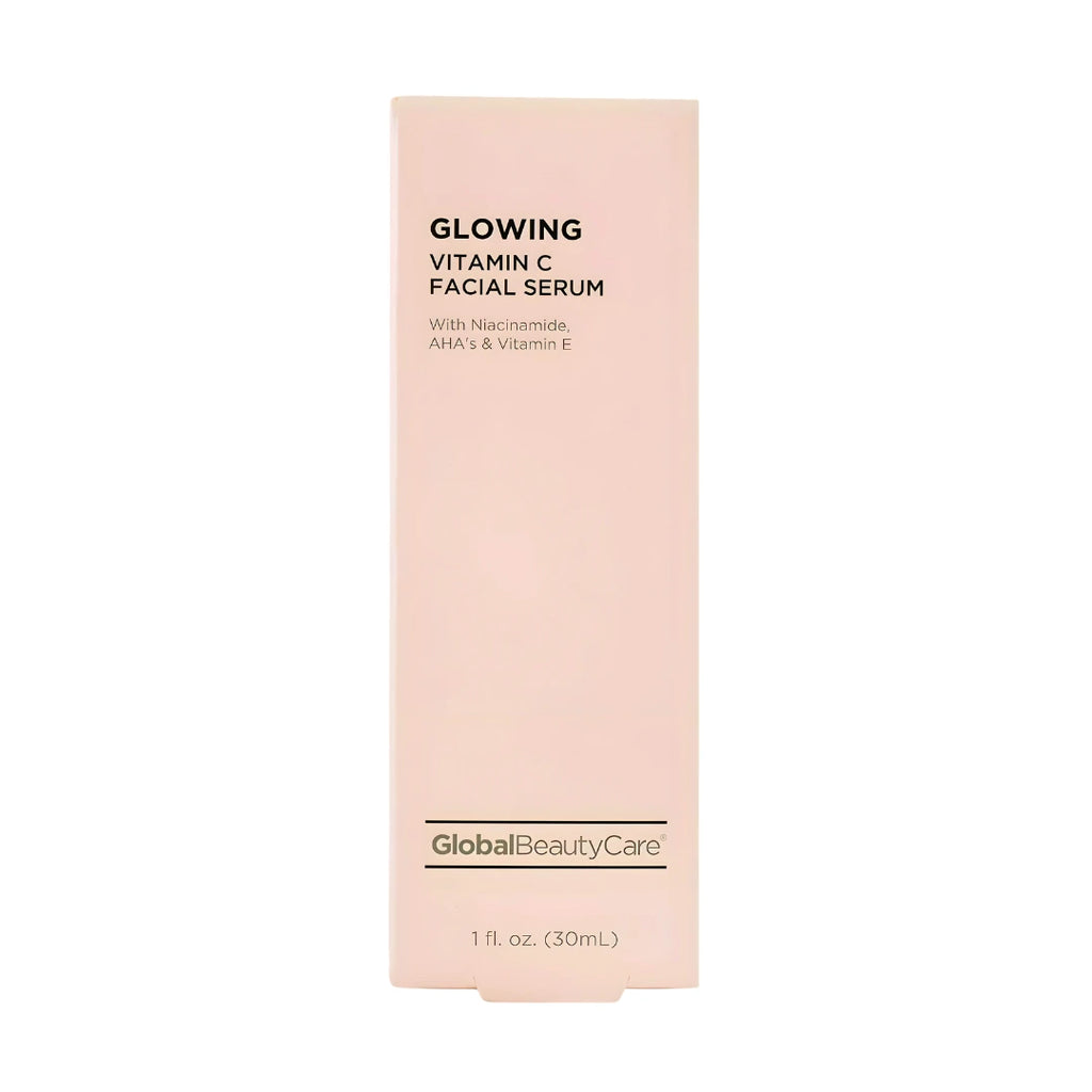 Global Beauty Care Vitamin C Serum with Niacinamide & AHA’s 1 oz dropper bottle front packaging