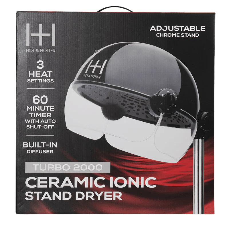 Annie Hot & Hotter Turbo Professional Salon Standing Hood Hair Dryer