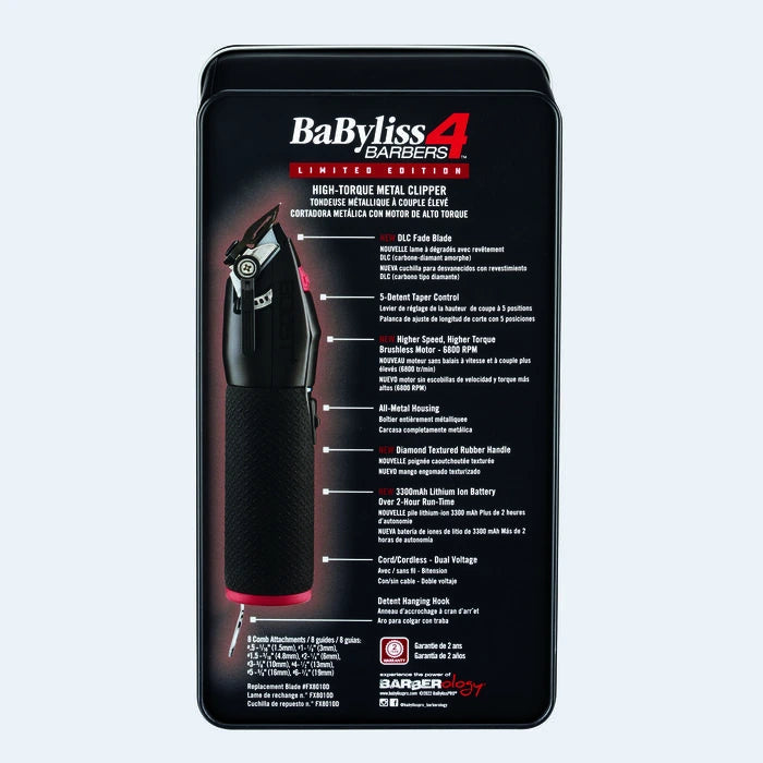 BabylissPro® Influencer Collection Limited Edition High-Torque Metal Clipper 