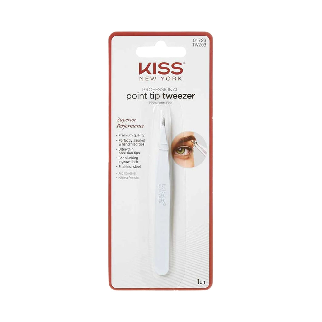 Kiss New York Professional Point Tip Tweezer – Front View