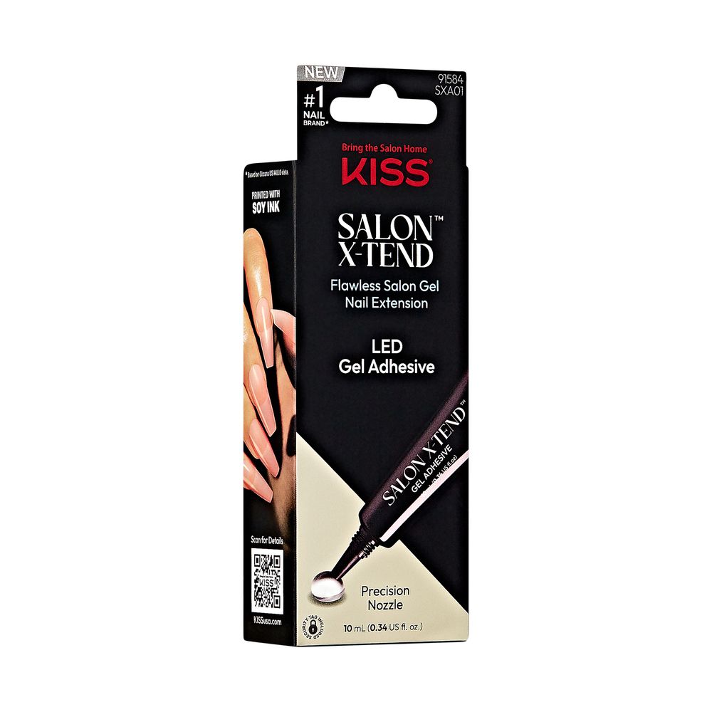 Kiss Salon X-Tend LED Soft Gel Adhesive- .37 oz