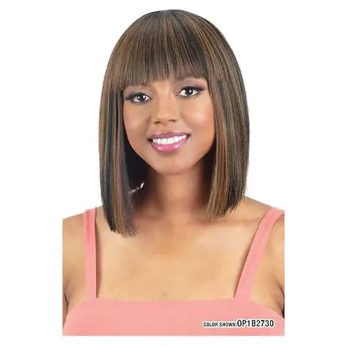 Mayde Beauty Mocha 100% Human Hair Blend Full Wig 