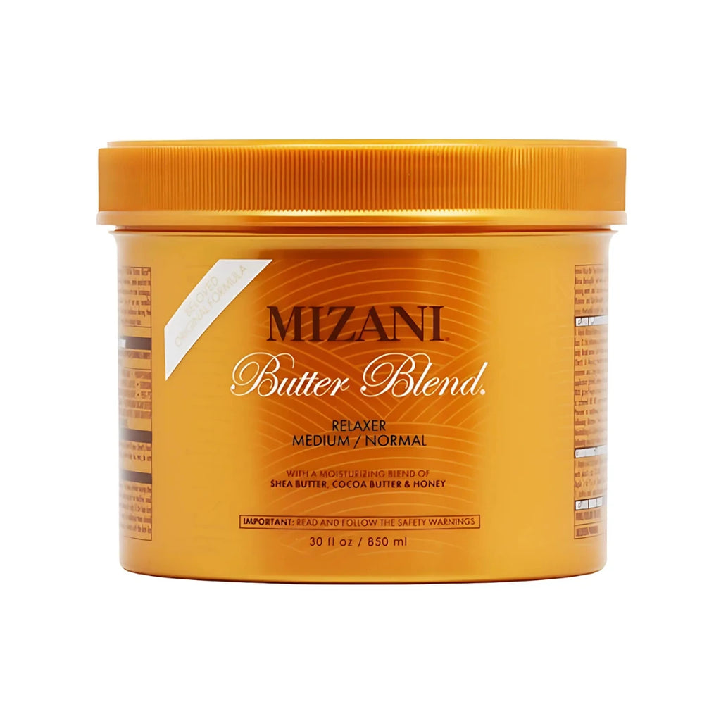 Mizani Butter Blend Relaxer for Medium/Normal Treated Hair – 30 oz jar