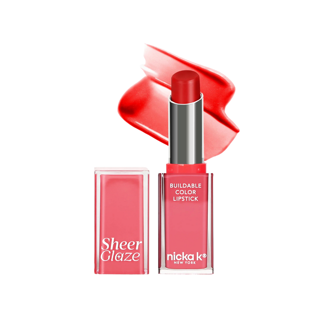 Nicka K Sheer Glaze Lipstick – Moisturizing Shine Lip Color