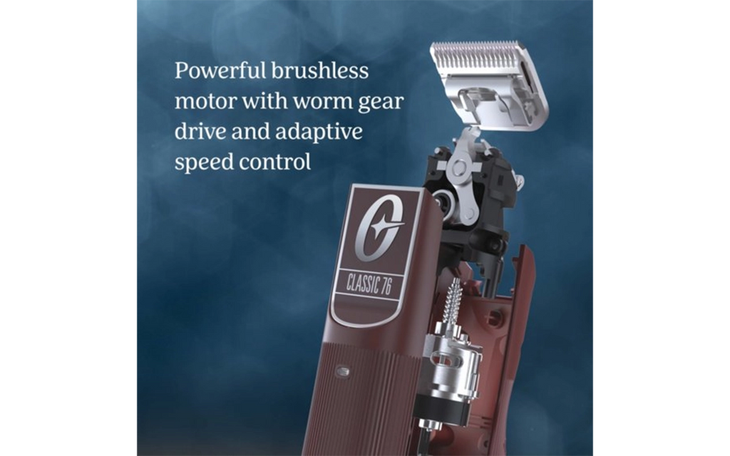 Oster Professional Cordless Classic 76 Clipper for Barbers and Hair Cutting with Detachable Blade, Burgundy