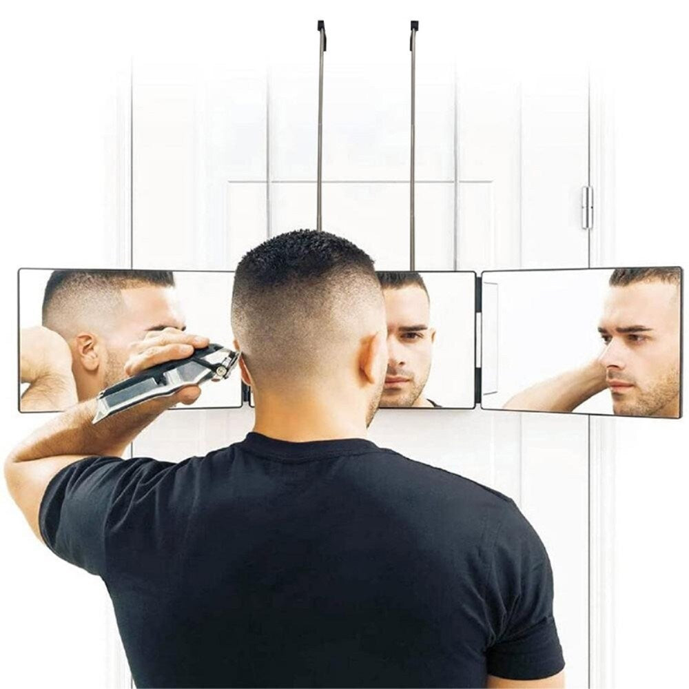 Tri-Fold Mirror with LED Light