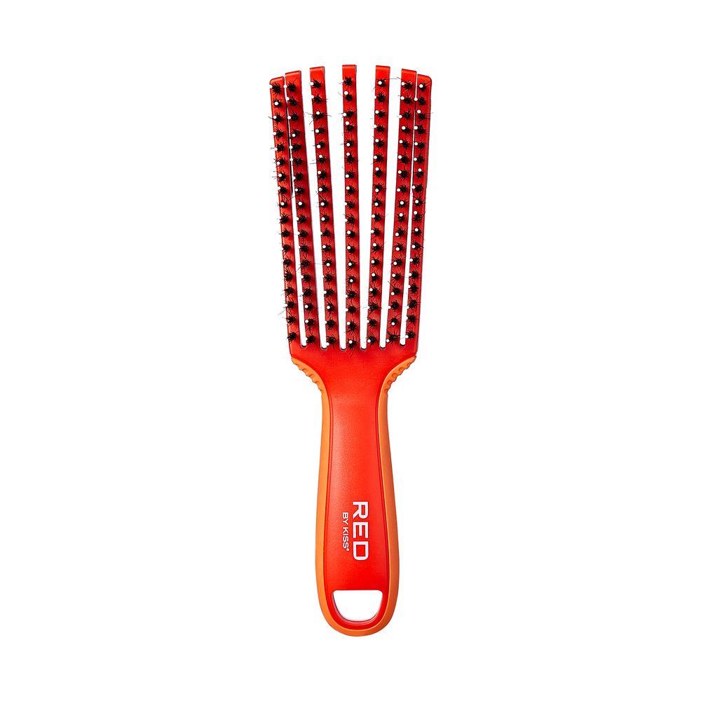 Red EZ Glide Detangling Brush Boar