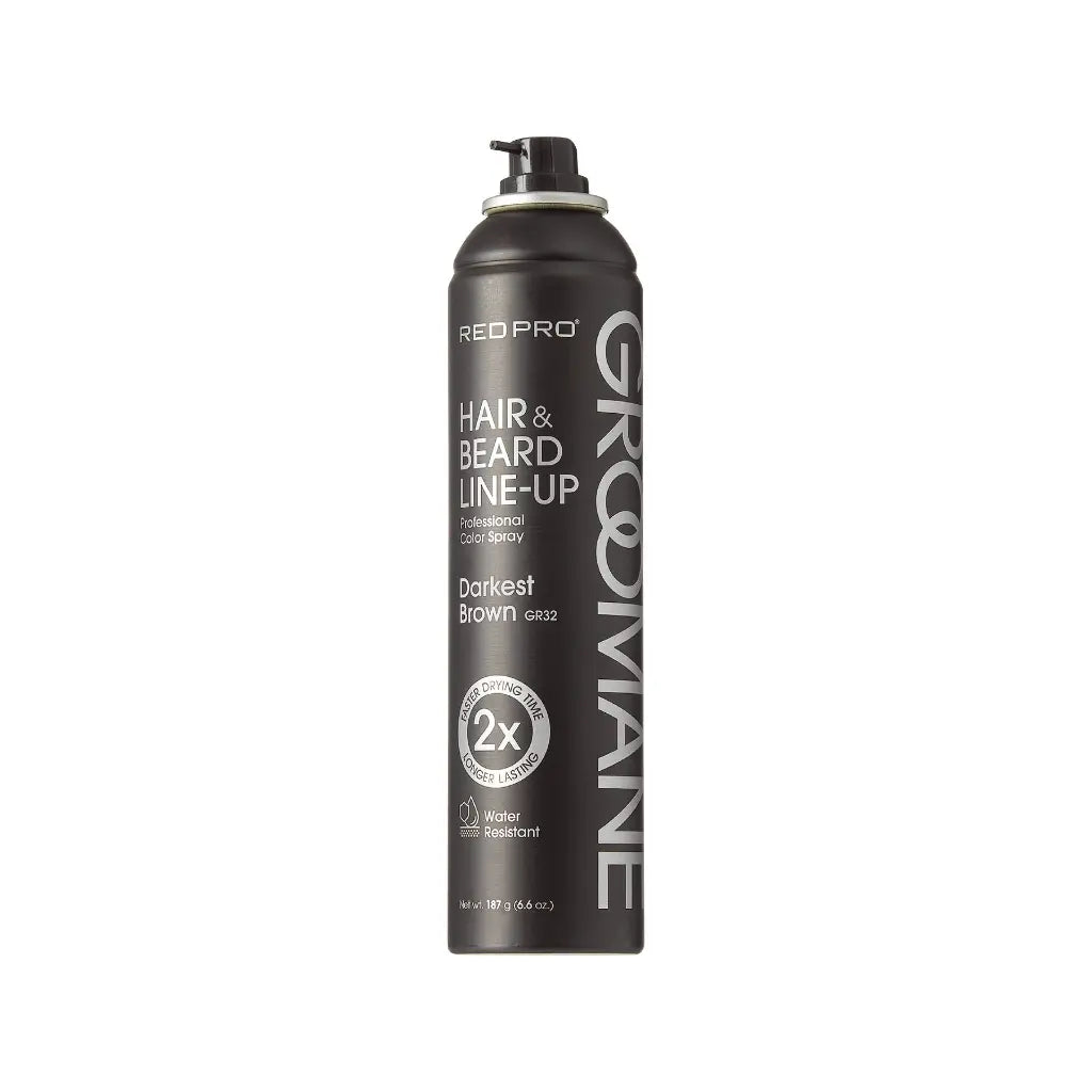 GROOMANE Hair & Beard Line-up Professional Color Spray - Darkest Brown