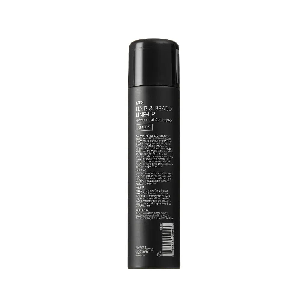GROOMANE Hair & Beard Line-up Professional Color Spray - Jet Black