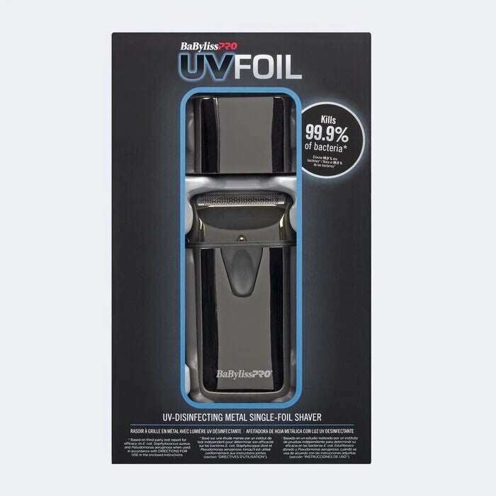 BaBylissPRO® UVFOIL UV-Disinfecting Metal SINGLE-Foil Shaver