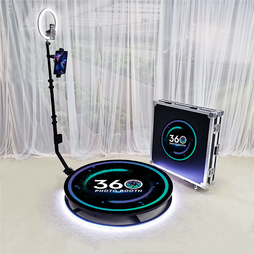 360 Photo Booth- Video Booth Platform Automatic Rotating Selfie Camera
