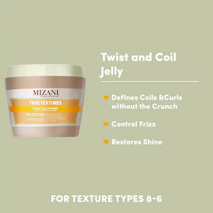 Mizani True Textures Men & Women's Twist & Coil Jelly - 8 oz