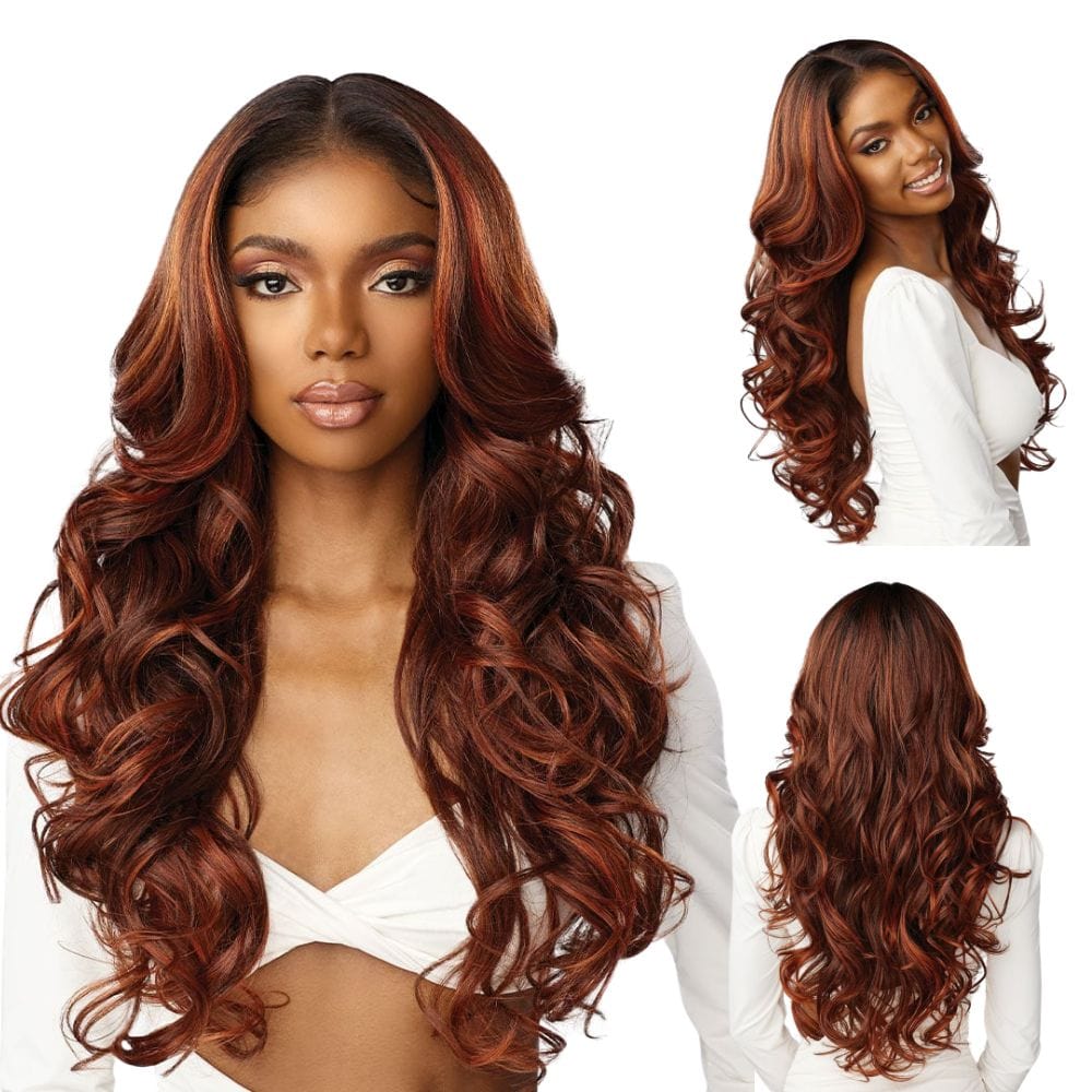Sensationnel Butta Lace Pre-Cut 100% Premium Fiber Wig- 26" Unit 3