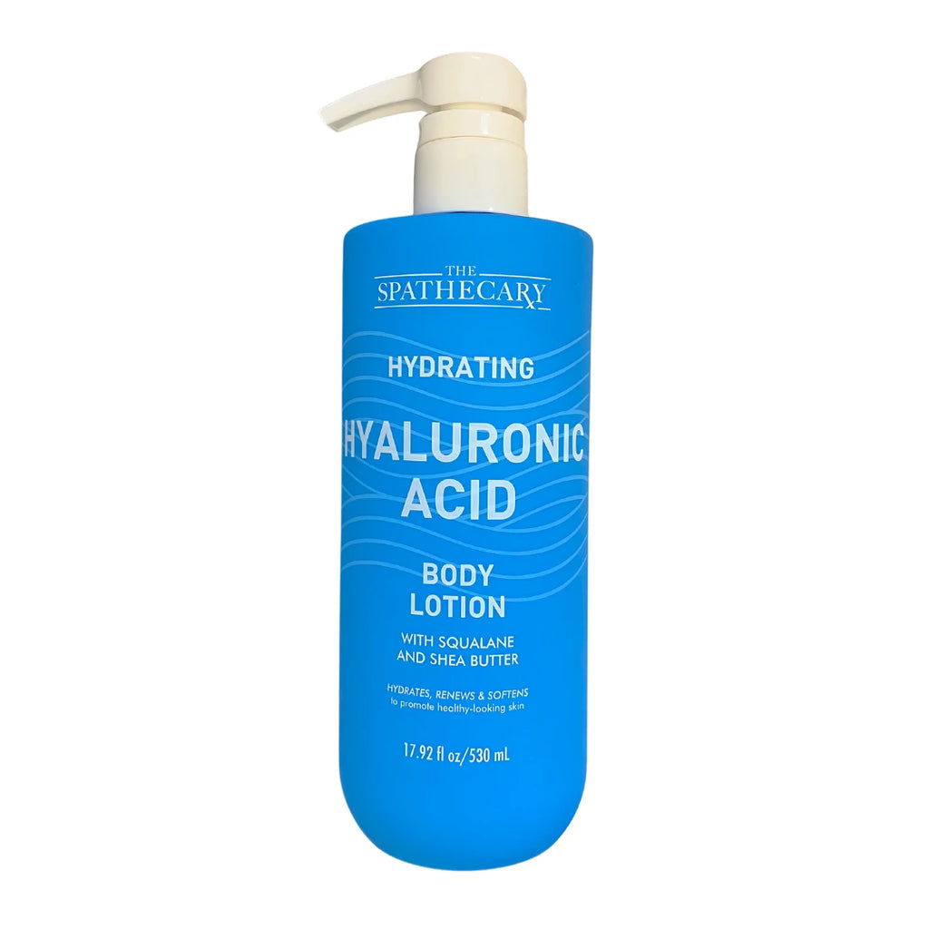 The Spathecary Hydrating Hyaluronic Acid Body Lotion with Squalane & Shea Butter 17.92 oz pump bottle front view