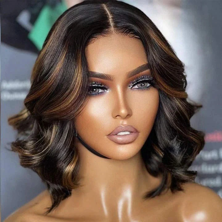 Rio 100% Brazilian Human Hair 13X6 HD Lace Frontal Wig- 12" Straight 