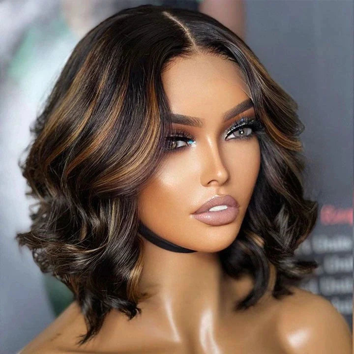 Rio 100% Brazilian Human Hair 13X6 HD Lace Frontal Wig- 12" Straight 