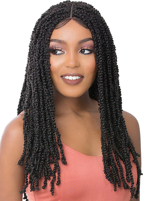It’s a Wig! Lace Front ST Water Wave Twists 24" Wig front view