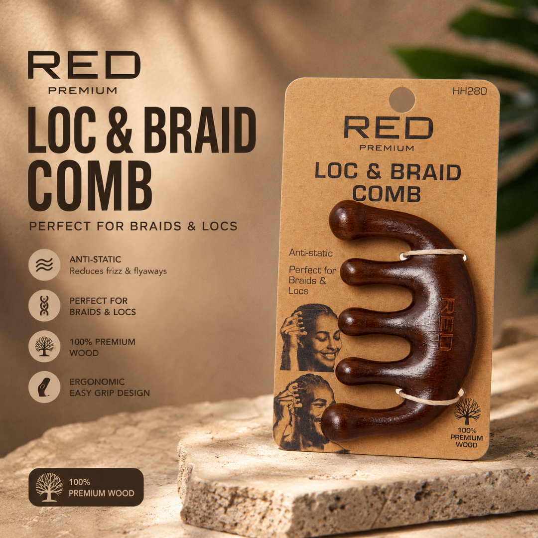 Lock Comb Wooden Loc & Braid Comb Anti-Static – Supreme Hair & Beauty