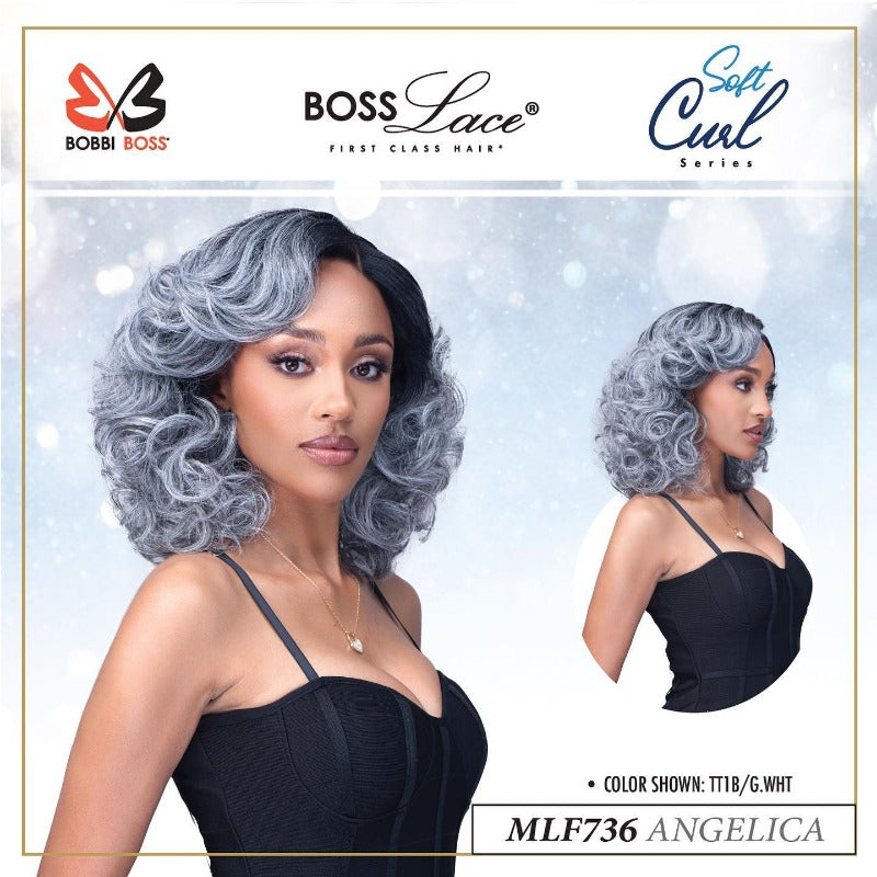 Bobbi Boss Lace Soft Curl Series 4" Deep Part Premium Synthetic Wig- Angelica