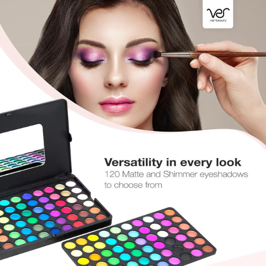 VB Beauty 120-Matte & Shimmer Eye Shadow Palette 