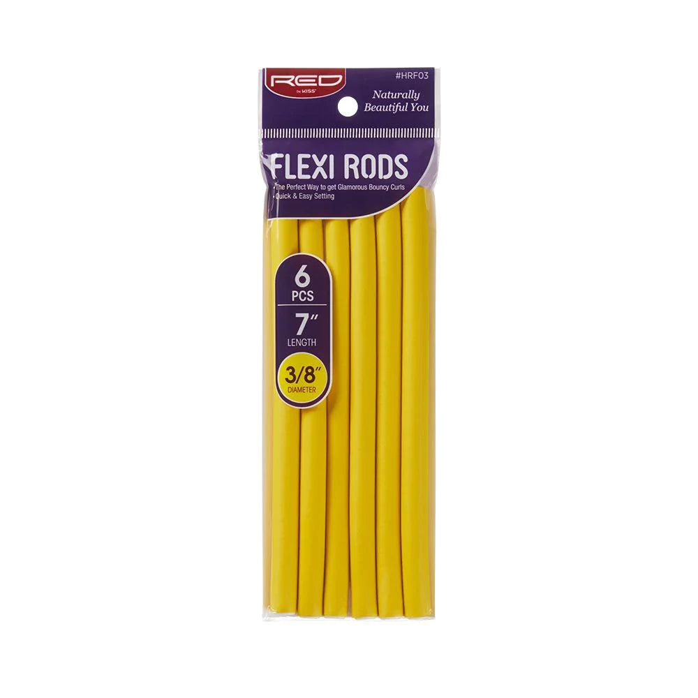 RED FLEXI RODS 7" 3/8" 6PCS PACK YELLOW