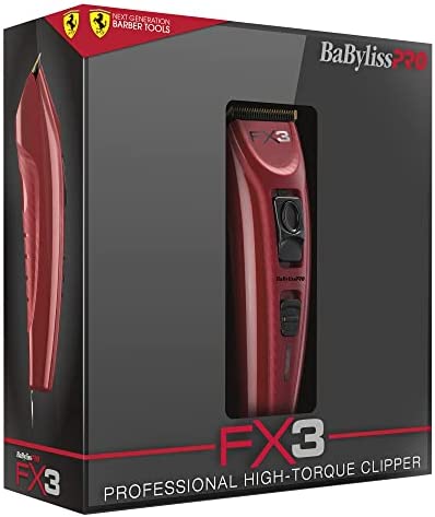 BabylissPro® Collection FX3 Red T-Blade High-Torque Cordless Hair Clipper