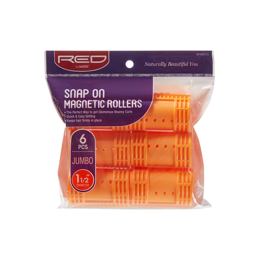 RED SNAP ON MAGNETIC ROLLER J 1 1/2 6PC