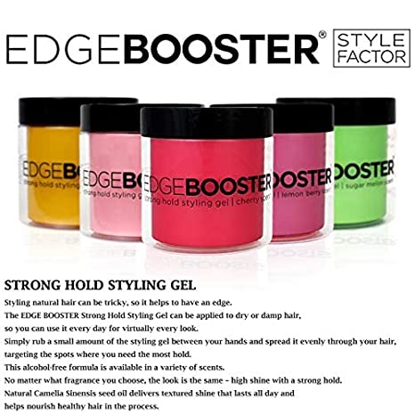 Style Factor Edge Booster Styling Gel (Strong Hold)- Coconut Banana 16.9 oz