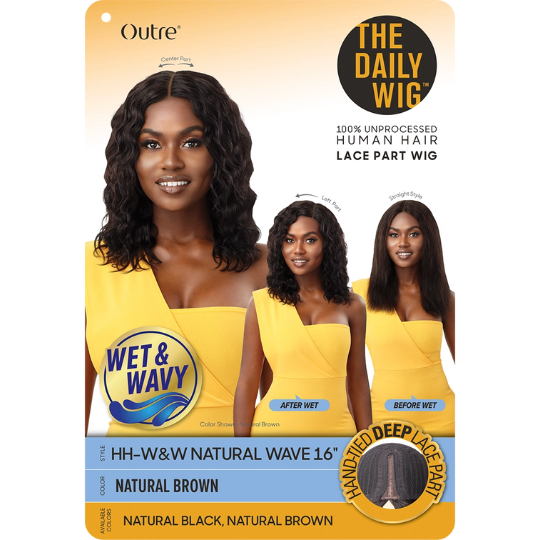 Outre The Daily Wig Wet & Wavy 100% Human Hair Wig 16"