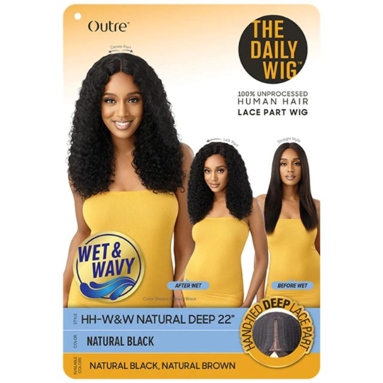 Outre The Daily Wig 100% Human Hair Natural Deep Wig  22"