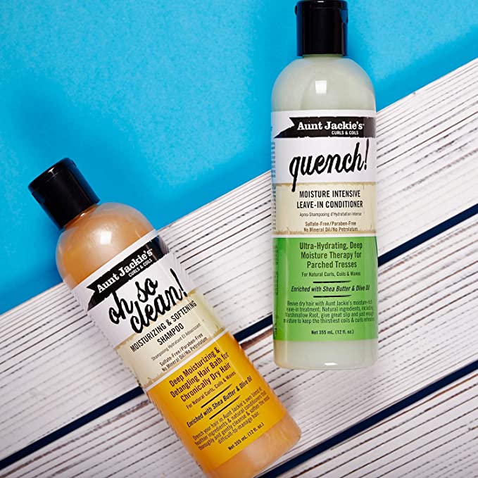 Aunt Jackie's Curls and Coils Oh So Clean Deep Moisturizing and Softening Hair Shampoo - 12 oz
