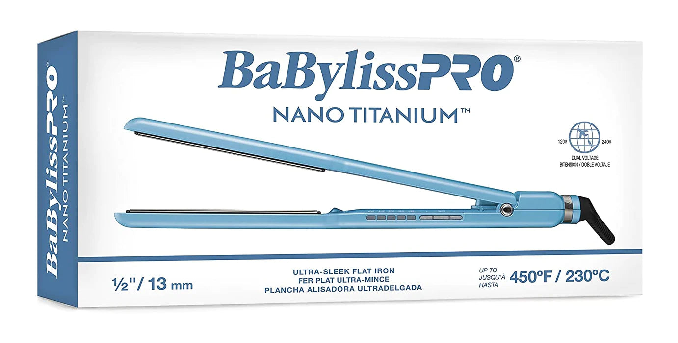 BABYLISSPRO NANO TITANIUM  1/INC ULTRA SLEEK FLAT IRON 074108451569