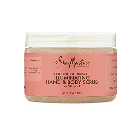 Shea Moisture Coconut & Hibiscus Illuminating Hand & Body Scrub- 12 oz