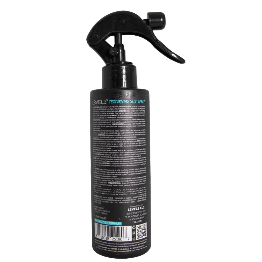 LEVEL3 MEN'S TEXTURIZING SEA SALT SPRAY- 8.45OZ