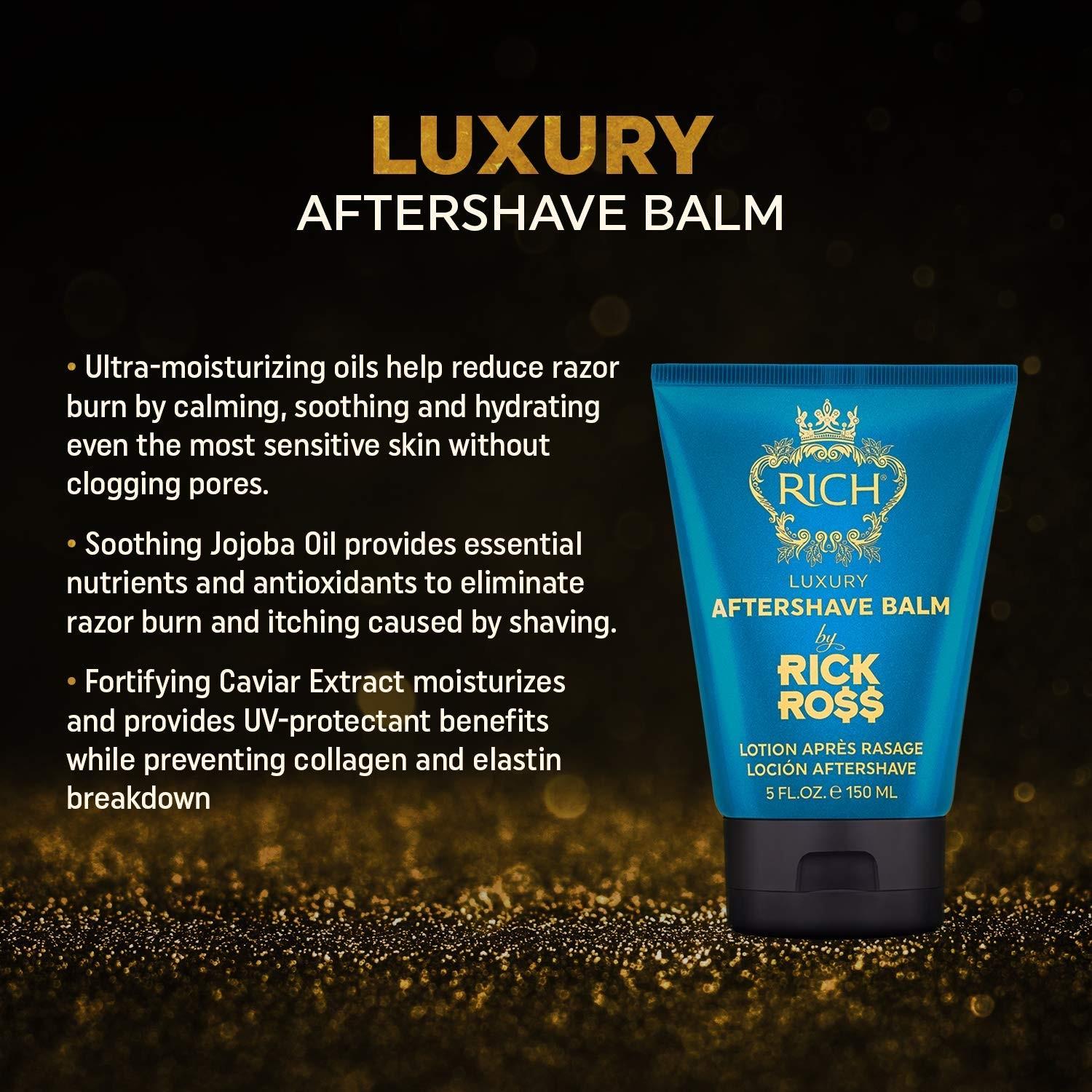 RICK ROSS RICH LUXURY AFTERSHAVE BALM LOTION 5oz