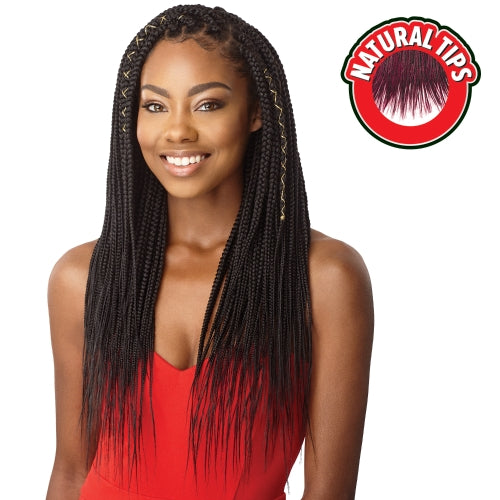 OUTRE XPRESSION CROCHET BRAID BOX BRAIDS MEDIUM NATURAL TIP 14" INCH