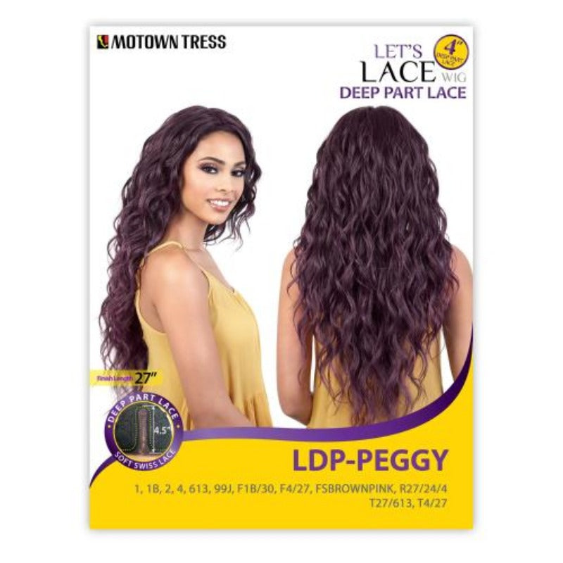 MOTOWN TRESS LET'S LACE DEEP PART LACE SYNTHETIC WIG- PEGGY