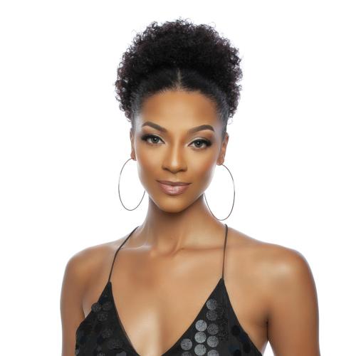 African American Natural Ponytail Hairstyle Super Gorgeous Quick And Easy  Low Sleek Puff With Clips Afro Kinky Curly Ponytail Hair Extension From  36,58 € | DHgate
