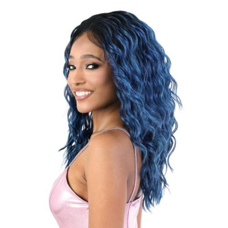 Motown Tress Spin Part HD Invisible Lace Synthetic Wig- 18" inches