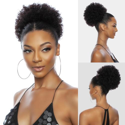 Pristine Queen 100% Human Hair Afro Puff Ponytail-  LARGE