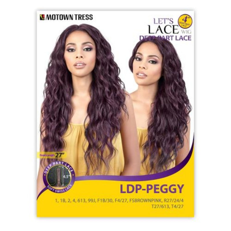 MOTOWN TRESS LET'S LACE DEEP PART LACE SYNTHETIC WIG- PEGGY