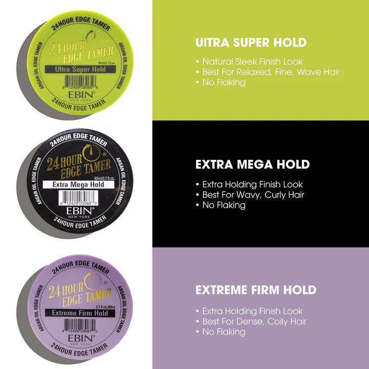 Ebin NY 24-Hour Edge Tamer Ultra Super Hold - 4 oz