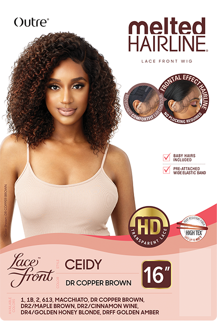 Melted Hairline HD Lace Front Synthetic Wig- Ceidy