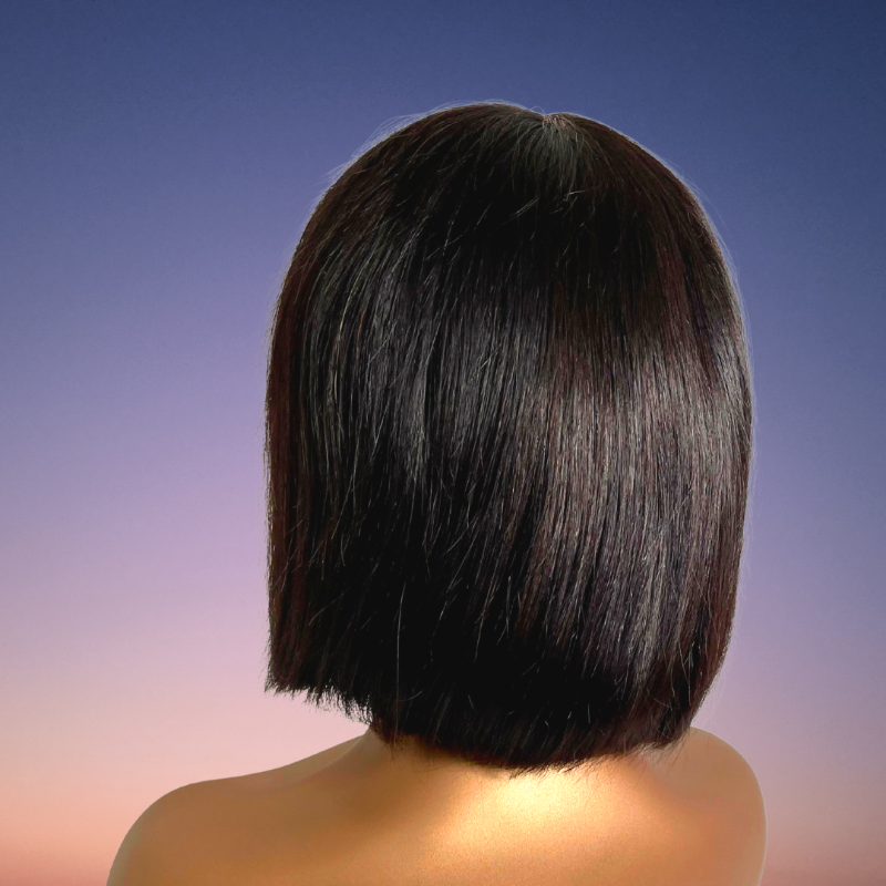 Supreme Hair & Beauty 100% Human Hair Straight Bang Bob Wig- Monique