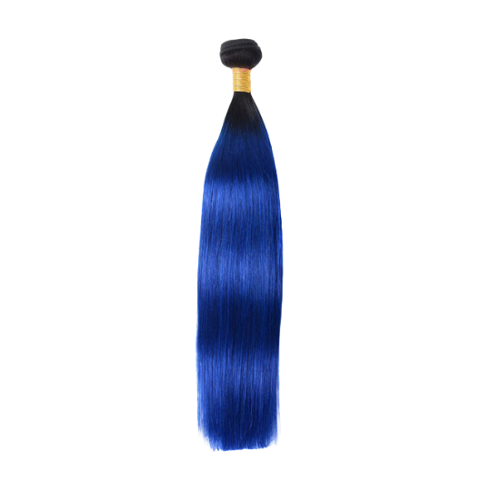 SUPREME 100% UNPROCESSED HUMAN HAIR BUNDLE STRAIGHT - T1B/BLUE