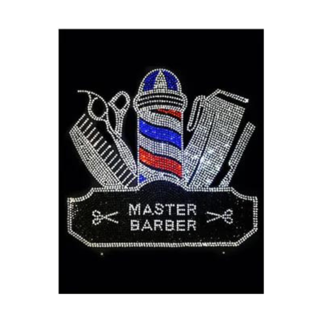 RHINESTONE ONE SIZE FITS ALL APRON- MASTER BARBER
