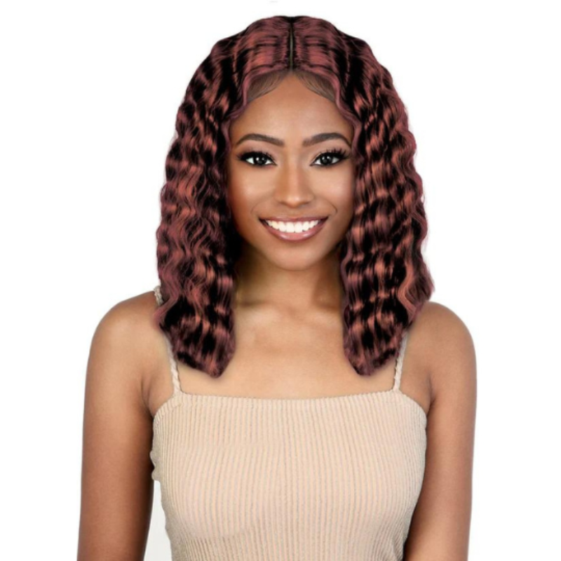 Motown Tress HD Spin Part Invisible Lace Crimp Wig- 14" Inches