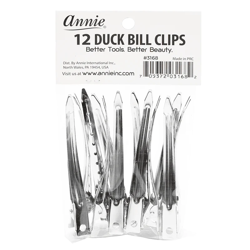 ANNIE DUCK BILL CLIPS - 12CT