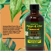 JAMAICAN MANGO & LIME BLACK CASTOR OIL-TEA TREE - 4 OZ