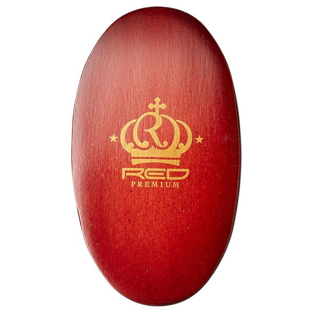 RED PREMIUM 360 POWER WAVE BOAR BRISTLES PALM BRUSH -SFT #BORP04